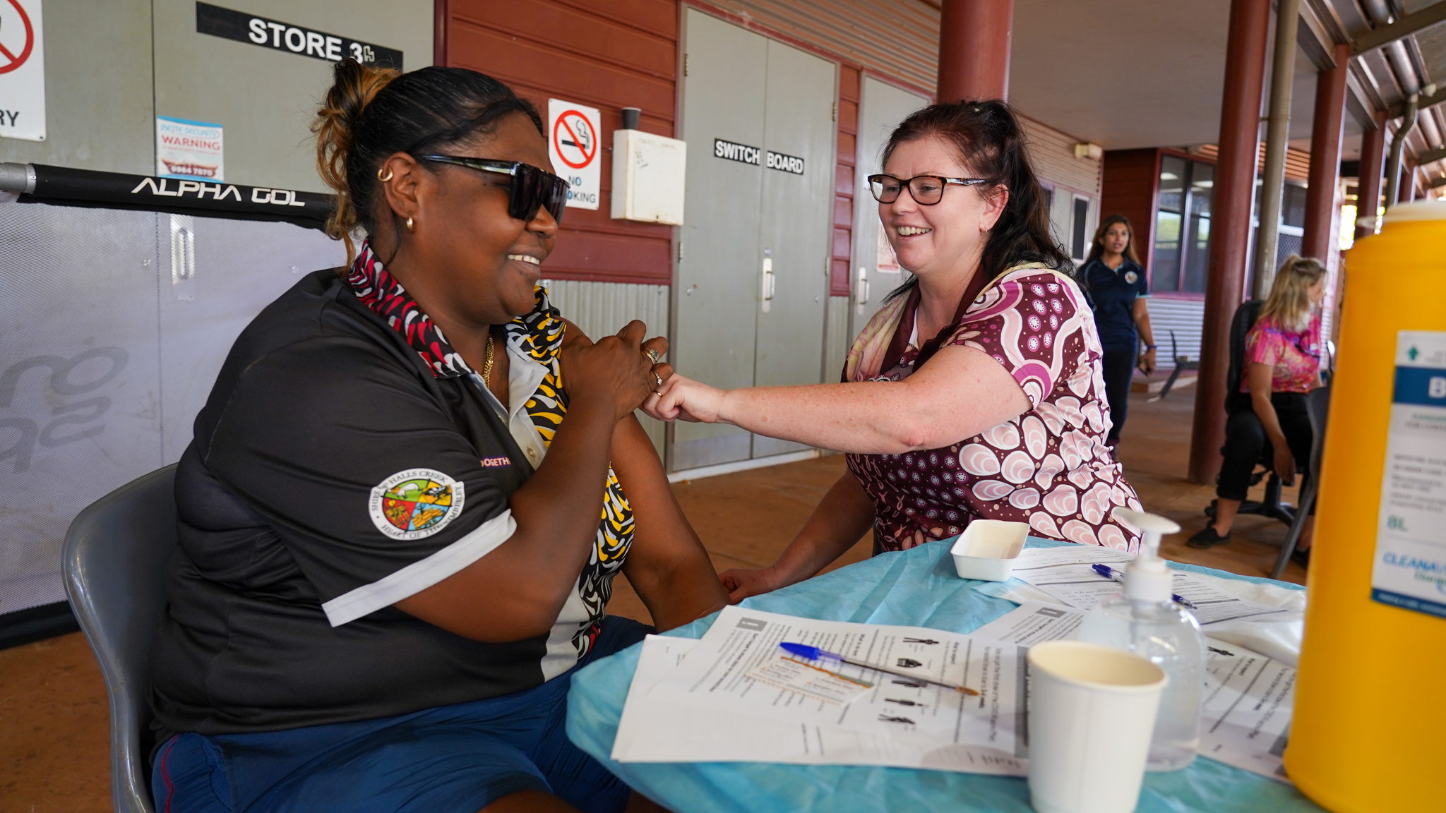 Rolling Up For Halls Creek’s Vax-A-Thon